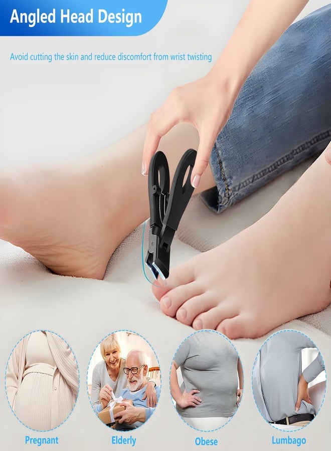 1st Toenail Clippers for Seniors Thick Nails, Ultra Sharp Sturdy Fingernail Toenail Clipper— Heavy Duty Ingrown Toenail Clippers, Thick Toenails with Wide Jaw Sharp Nail Cutter - Image 5